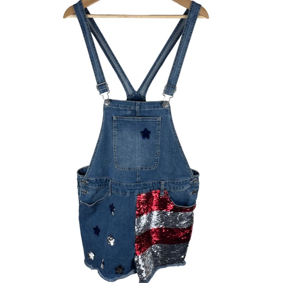 Justice Shortalls Stars and Strips in Girls Size 24 W - Picture 8 of 11